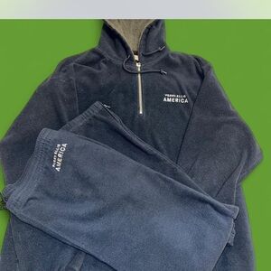 Vintage 90s Perry Ellis America Dark Blue Fleece